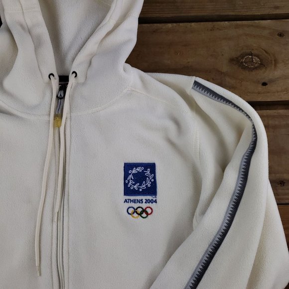 The North Face Jackets & Blazers - The North Face 2004 Athens Winter Olympics NBC Womens Medium Fleece White Jacket